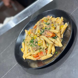 Penne Alla Panna Con Carne